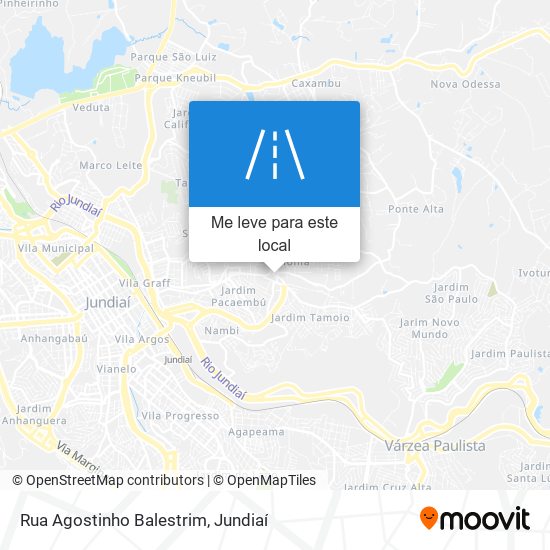 Rua Agostinho Balestrim mapa