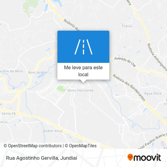 Rua Agostinho Gervilla mapa