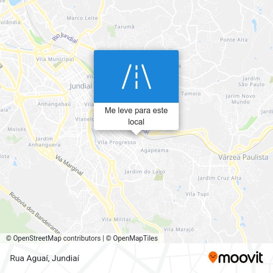 Rua Aguaí mapa