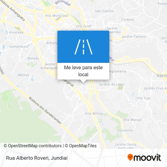 Rua Alberto Roveri mapa
