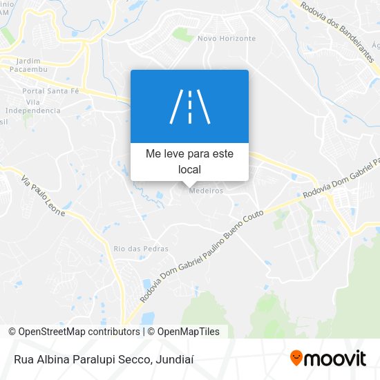 Rua Albina Paralupi Secco mapa