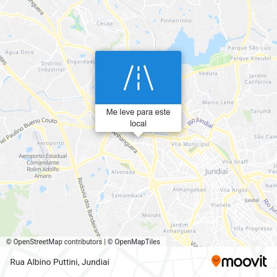 Rua Albino Puttini mapa