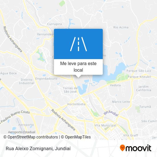 Rua Aleixo Zomignani mapa