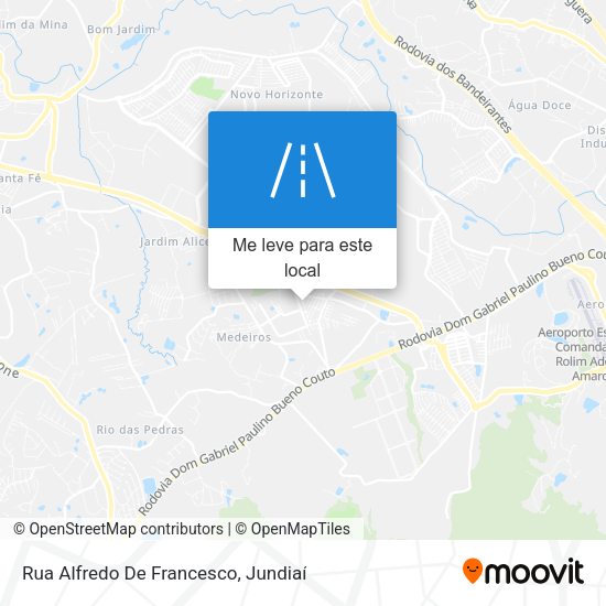 Rua Alfredo De Francesco mapa