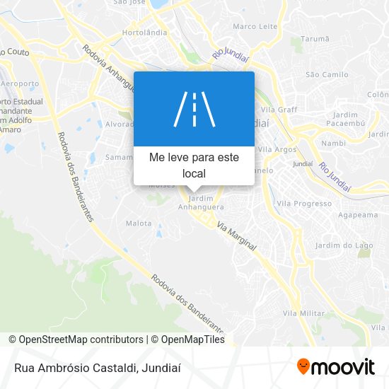 Rua Ambrósio Castaldi mapa