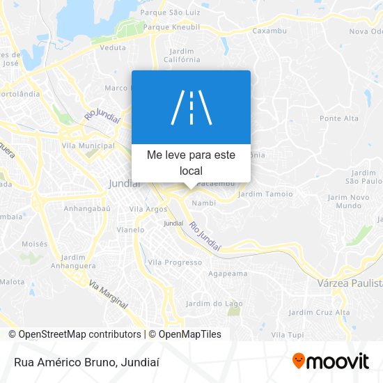 Rua Américo Bruno mapa