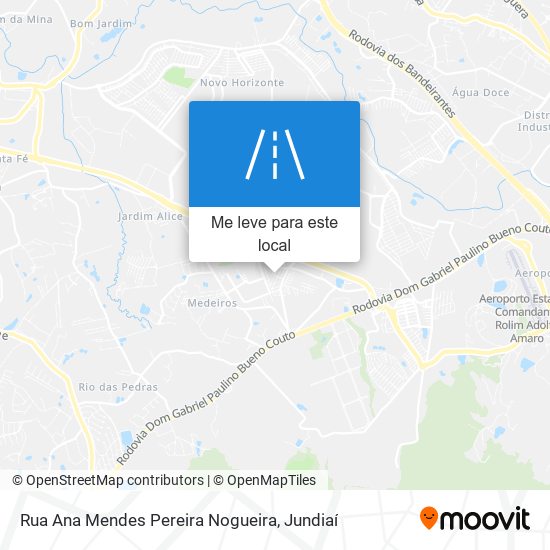 Rua Ana Mendes Pereira Nogueira mapa