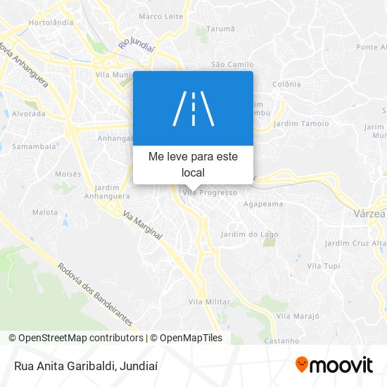 Rua Anita Garibaldi mapa