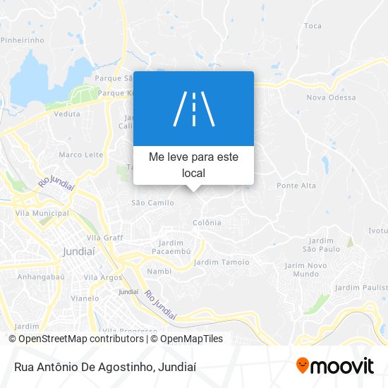 Rua Antônio De Agostinho mapa