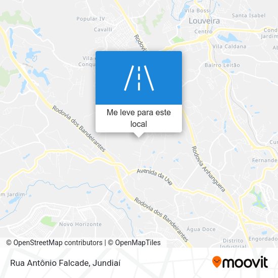Rua Antônio Falcade mapa