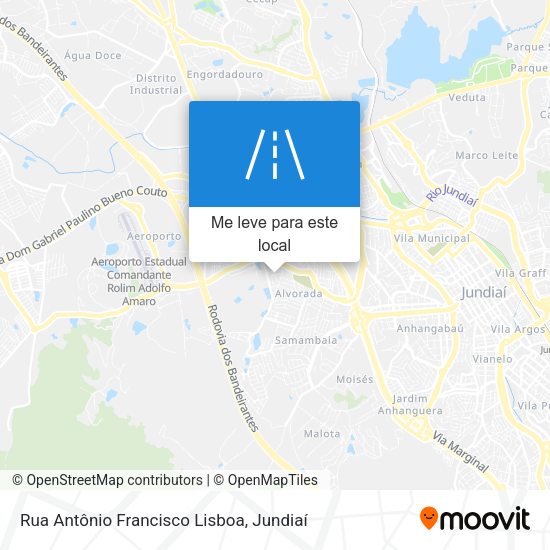 Rua Antônio Francisco Lisboa mapa