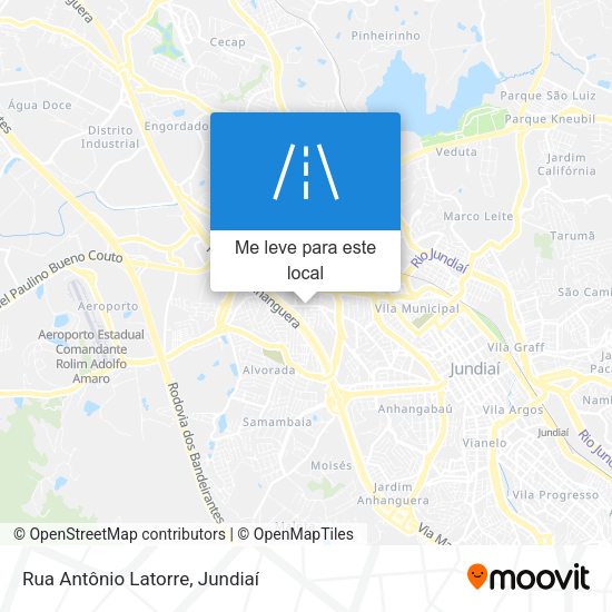 Rua Antônio Latorre mapa
