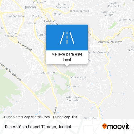 Rua Antônio Leonel Tâmega mapa