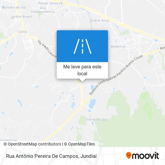Rua Antônio Pereira De Campos mapa