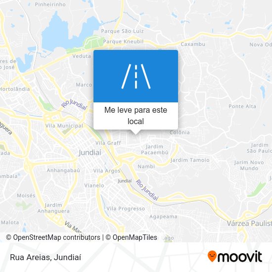 Rua Areias mapa