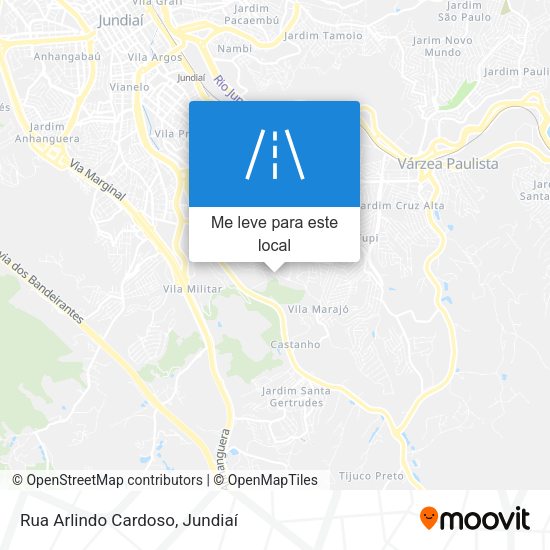 Rua Arlindo Cardoso mapa