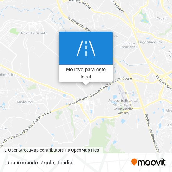 Rua Armando Rigolo mapa