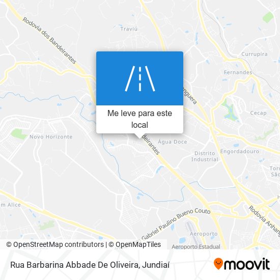 Rua Barbarina Abbade De Oliveira mapa