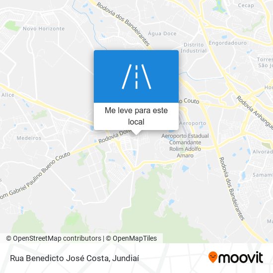 Rua Benedicto José Costa mapa