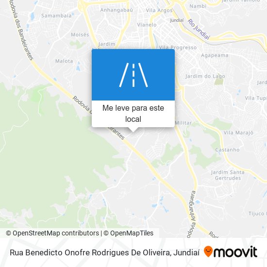 Rua Benedicto Onofre Rodrigues De Oliveira mapa