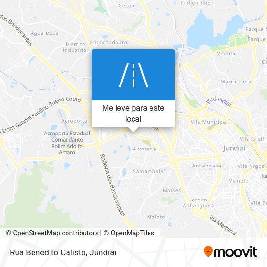Rua Benedito Calisto mapa