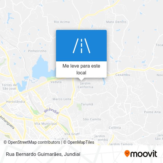Rua Bernardo Guimarães mapa