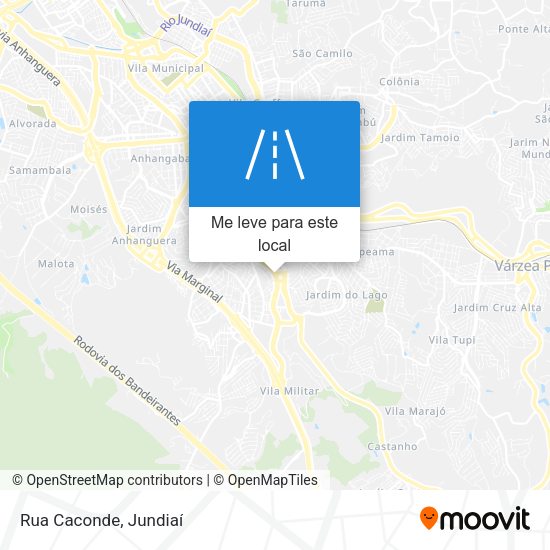 Rua Caconde mapa