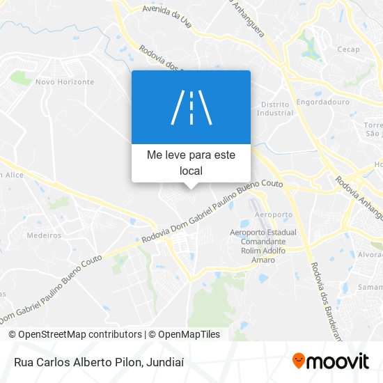 Rua Carlos Alberto Pilon mapa