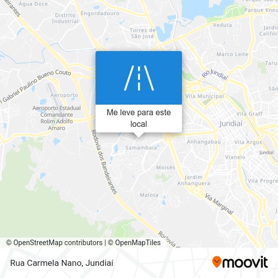 Rua Carmela Nano mapa