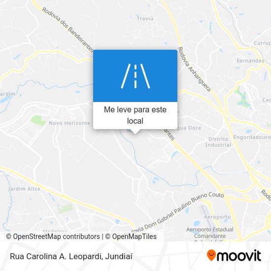 Rua Carolina A. Leopardi mapa