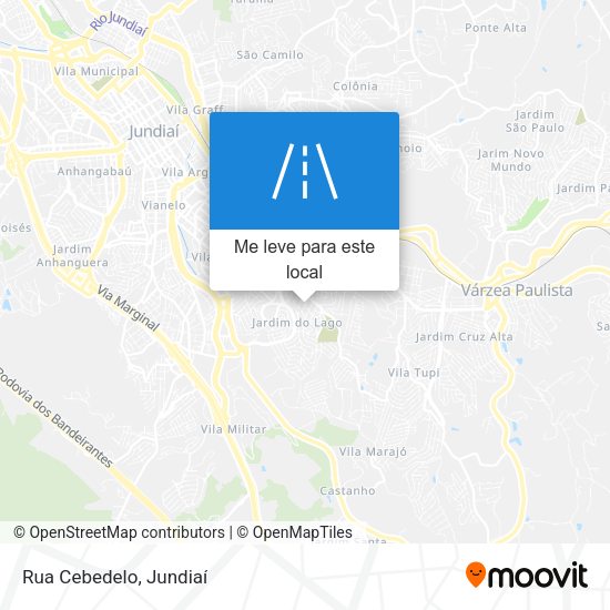 Rua Cebedelo mapa