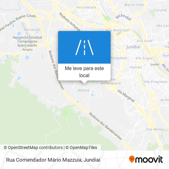 Rua Comendador Mário Mazzuia mapa