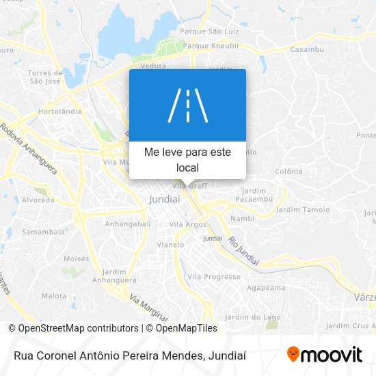Rua Coronel Antônio Pereira Mendes mapa