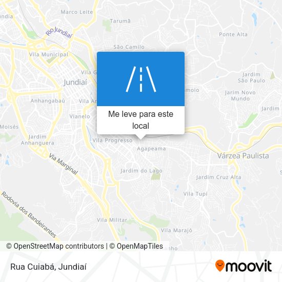 Rua Cuiabá mapa