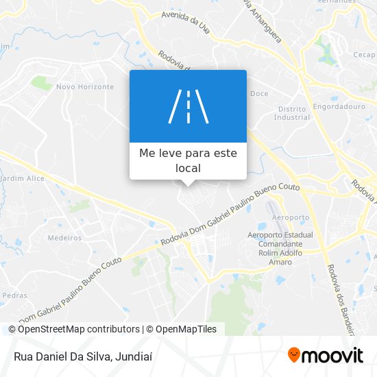 Rua Daniel Da Silva mapa