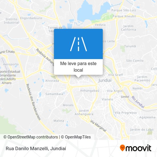 Rua Danilo Manzelli mapa
