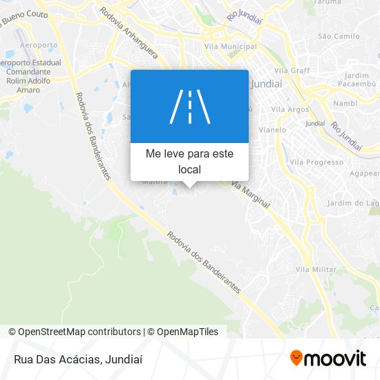 Rua Das Acácias mapa