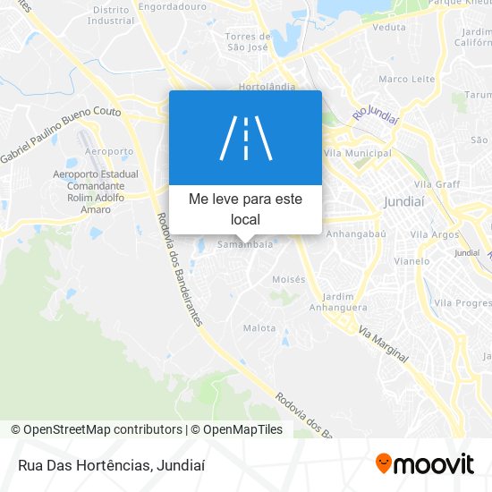 Rua Das Hortências mapa