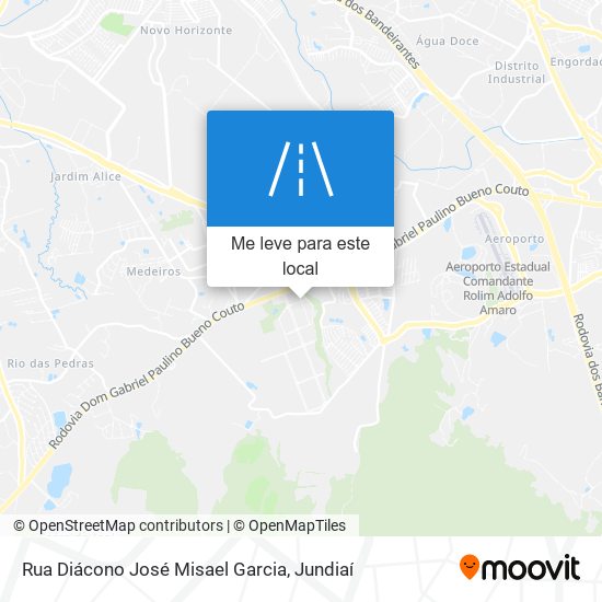 Rua Diácono José Misael Garcia mapa