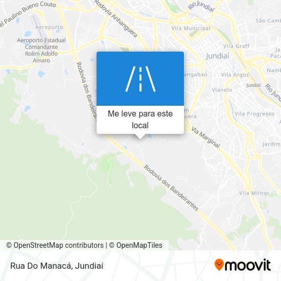Rua Do Manacá mapa