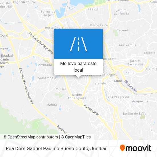Rua Dom Gabriel Paulino Bueno Couto mapa