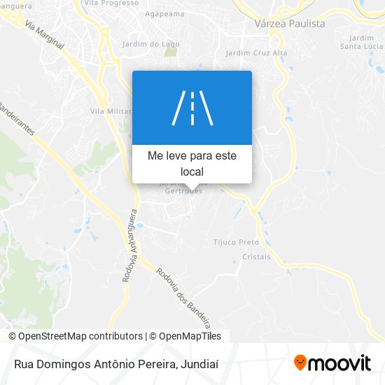 Rua Domingos Antônio Pereira mapa