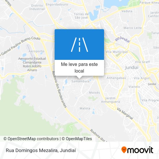 Rua Domingos Mezalira mapa