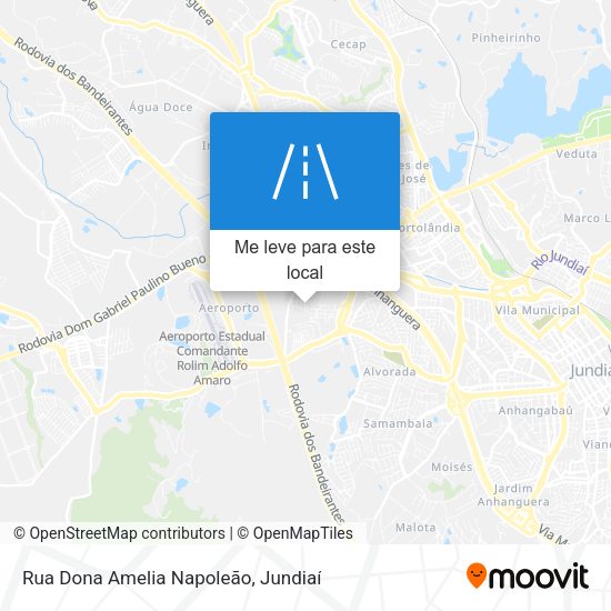 Rua Dona Amelia Napoleão mapa