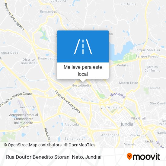 Rua Doutor Benedito Storani Neto mapa