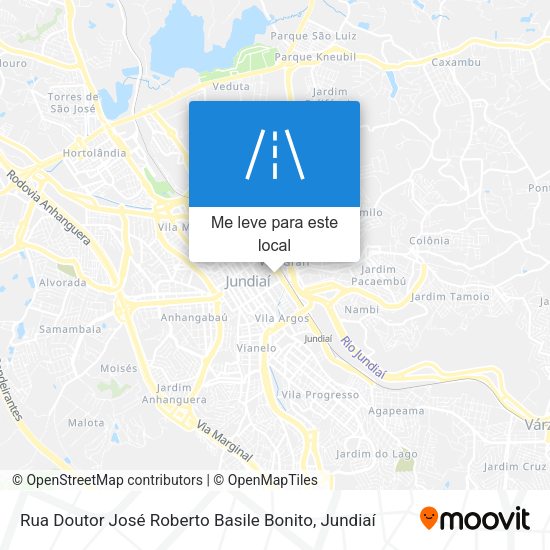Rua Doutor José Roberto Basile Bonito mapa
