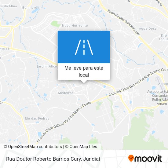 Rua Doutor Roberto Barrios Cury mapa
