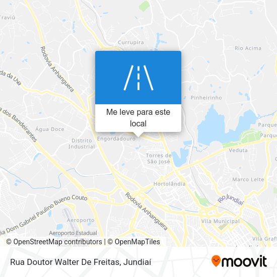 Rua Doutor Walter De Freitas mapa