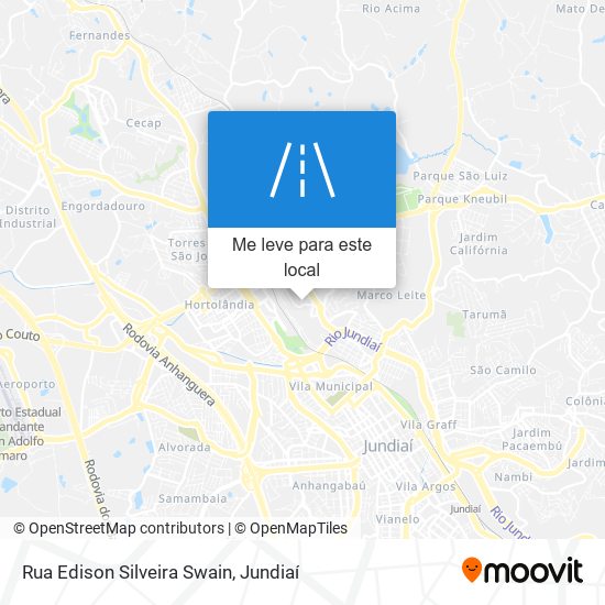 Rua Edison Silveira Swain mapa