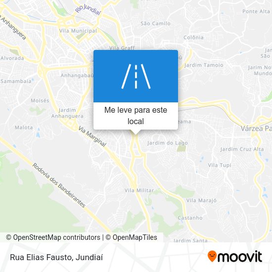 Rua Elias Fausto mapa